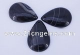 NGP887 5PCS 27*38mm flat teardrop agate gemstone pendants wholesale