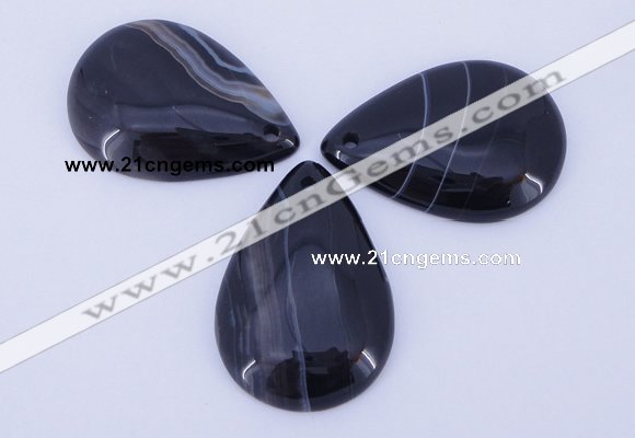 NGP887 5PCS 27*38mm flat teardrop agate gemstone pendants wholesale