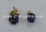 NGP8870 20*25mm - 30*40mm nuggets amethyst gemstone pendants