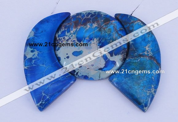 NGP89 Dyed imperial jasper gemstone pendants set jewelry wholesale