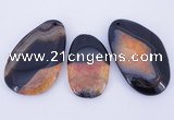 NGP902 5PCS 30-45mm*55-70mm freeform agate druzy geode gemstone pendants