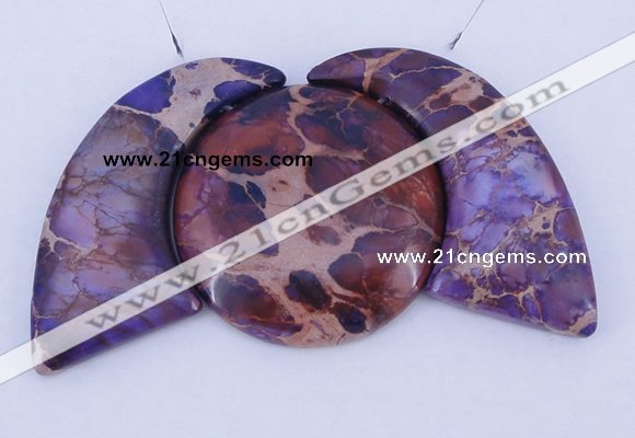 NGP93 Dyed imperial jasper gemstone pendants set jewelry wholesale