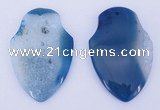 NGP931 5PCS 40*60mm agate druzy geode gemstone pendants