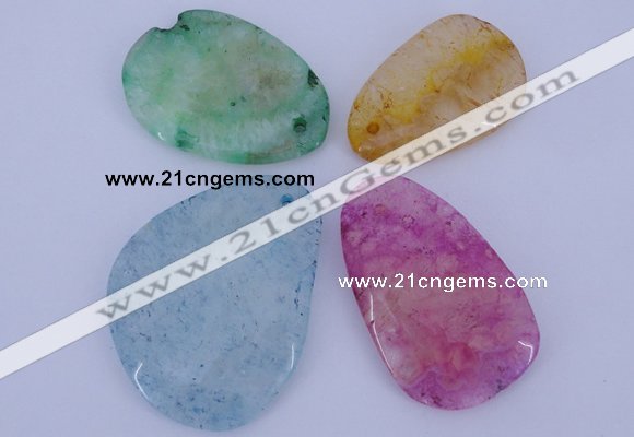 NGP937 5PCS 30-48mm*48-60mm freeform gemstone pendants wholesale