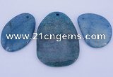 NGP938 5PCS 35-50mm*45-70mm freeform gemstone pendants wholesale