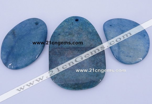 NGP938 5PCS 35-50mm*45-70mm freeform gemstone pendants wholesale