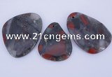 NGP940 5PCS 35-45mm*45-65mm freeform jasper gemstone pendants