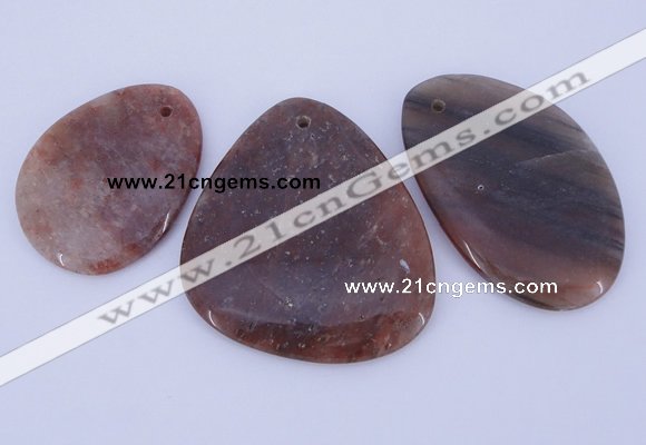 NGP942 5PCS 35-45mm*45-60mm freeform jasper gemstone pendants