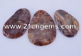 NGP943 5PCS 35-50mm*55-70mm freeform jasper gemstone pendants