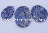 NGP945 5PCS 30-40mm*40-60mm freeform blue spot gemstone pendants