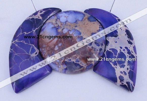 NGP95 Dyed imperial jasper gemstone pendants set jewelry wholesale