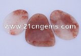 NGP950 5PCS 35-55mm*50-65mm freeform red quartz gemstone pendants