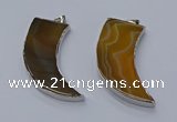 NGP9501 22*60mm - 25*65mm horn agate gemstone pendants wholesale