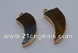 NGP9510 22*60mm - 25*65mm horn agate gemstone pendants wholesale