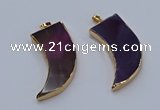 NGP9511 22*60mm - 25*65mm horn agate gemstone pendants wholesale