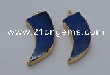 NGP9513 22*60mm - 25*65mm horn agate gemstone pendants wholesale