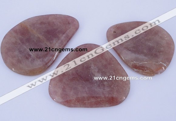 NGP956 5PCS 35-50mm*50-60mm freeform quartz gemstone pendants