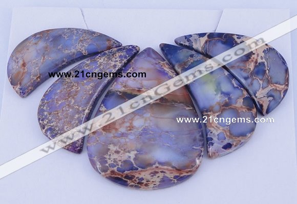 NGP96 Dyed imperial jasper gemstone pendants set jewelry wholesale