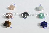 NGP9742 10mm star-shaped  mixed gemstone pendants wholesale