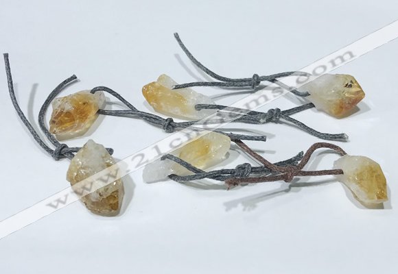 NGP9756 10*16mm-18*25mm freeform citrine pendants wholesale