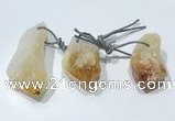 NGP9757 20*30mm-25*55mm freeform citrine pendants wholesale