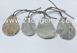 NGP9760 30*40mm-40*55mm freeform agate pendants