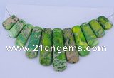 NGP98 Dyed imperial jasper gemstone pendants set jewelry wholesale