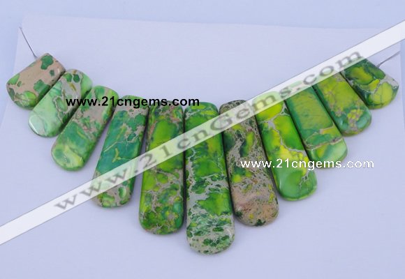 NGP98 Dyed imperial jasper gemstone pendants set jewelry wholesale