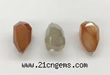 NGP9810 22*35mm - 25*40mm faceted nuggets agate pendants
