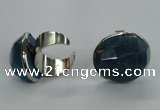 NGR04 18*25mm - 22*28mm faceted nuggets agate gemstone rings