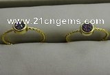 NGR1034 4mm coin plated druzy agate rings wholesale