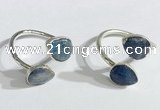 NGR1093 8*10mm flat droplet kyanite rings wholesale