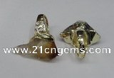 NGR110 18*35mm - 22*40mm faceted nuggets citrine gemstone rings