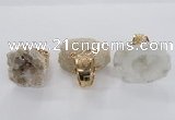 NGR141 25*30mm - 30*40mm freeform druzy agate rings wholesale