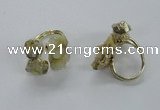 NGR149 8*10mm - 15*20mm nuggets druzy quartz rings wholesale