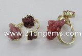 NGR151 8*10mm - 15*20mm nuggets druzy quartz rings wholesale
