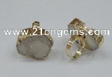 NGR158 22*30mm - 25*30mm freeform druzy agate rings wholesale