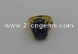 NGR2032 10*15mm faceted oval lapis lazuli gemstone rings