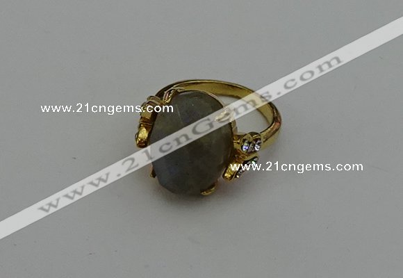 NGR2075 10*15mm faceted oval labradorite gemstone rings