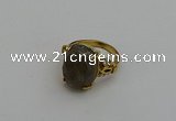 NGR2095 10*15mm faceted oval labradorite gemstone rings