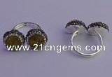 NGR2175 12mm - 14mm coin plated druzy agate rings wholesale