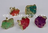 NGR269 22*30mm - 30*40mm freeform sea sediment jasper rings