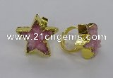 NGR283 25*25mm - 30*30mm star druzy agate gemstone rings