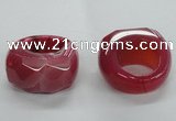 NGR30 16*30*32mm faceted freeform agate gemstone rings