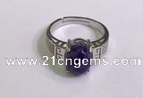 NGR3019 925 sterling silver with 8*10mm oval charoite rings