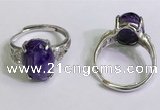 NGR3027 925 sterling silver with 10*14mm oval charoite rings