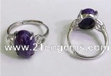 NGR3029 925 sterling silver with 10*14mm oval charoite rings