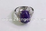 NGR3032 925 sterling silver with 10*14mm oval charoite rings