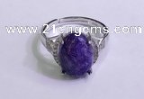 NGR3033 925 sterling silver with 10*14mm oval charoite rings