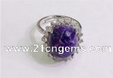 NGR3036 925 sterling silver with 12*14mm oval charoite rings